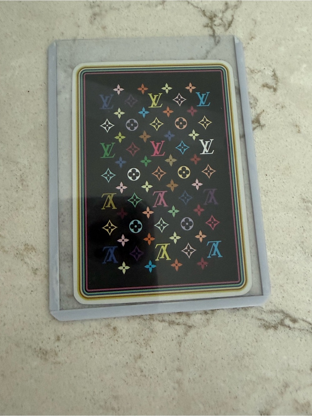Louis Vuitton Multicolor Monogram “4” Of ♠️ Playing Card and Cover
